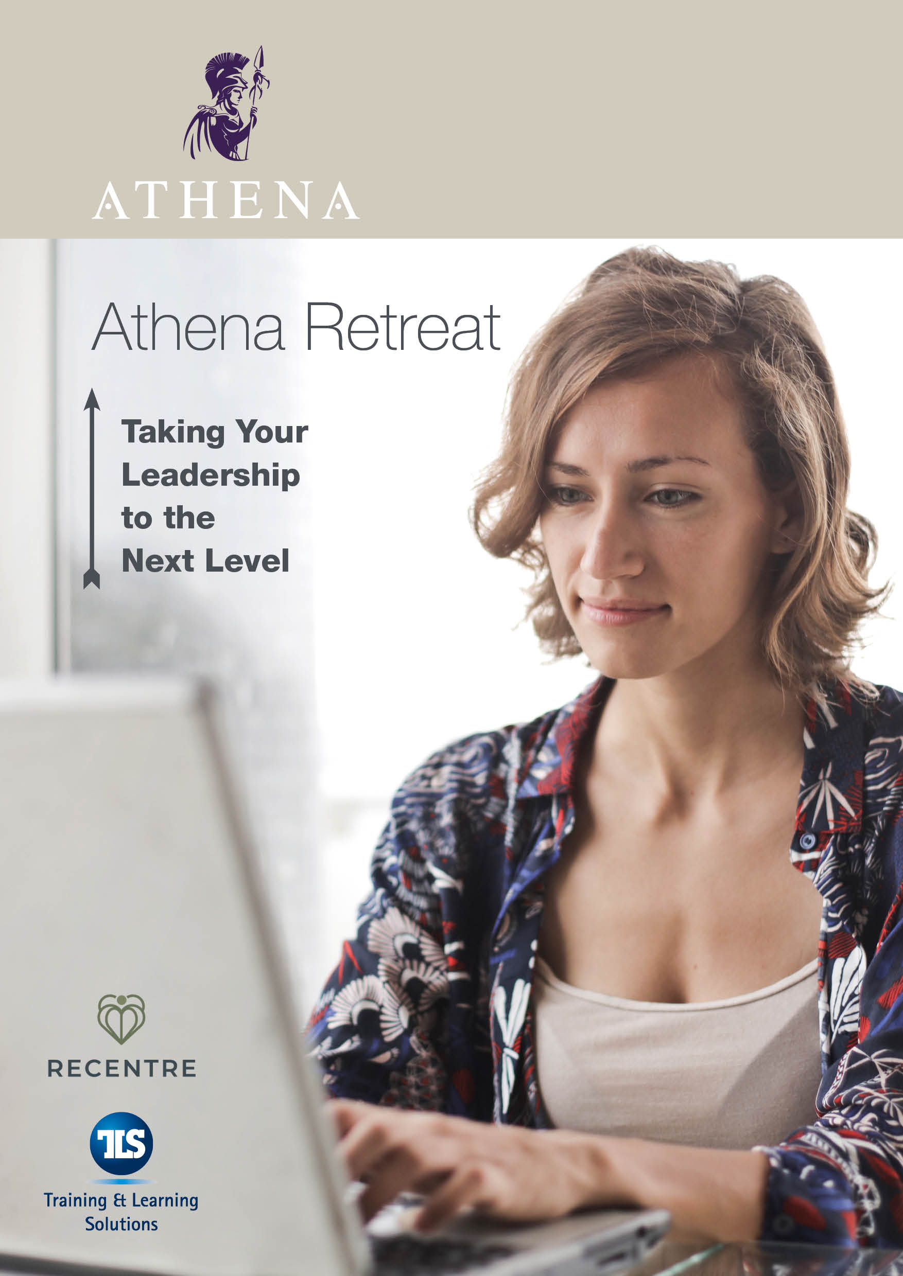 Front page of Athena Retreat brochure